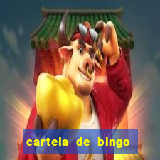 cartela de bingo cha de panela